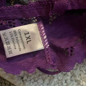 Purple Lace Lingerie 1XL